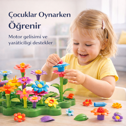 Minyoo™ Montessori Çiçek Bahçesi Yapım Oyuncağı