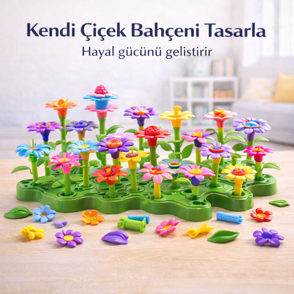 Minyoo™ Montessori Çiçek Bahçesi Yapım Oyuncağı