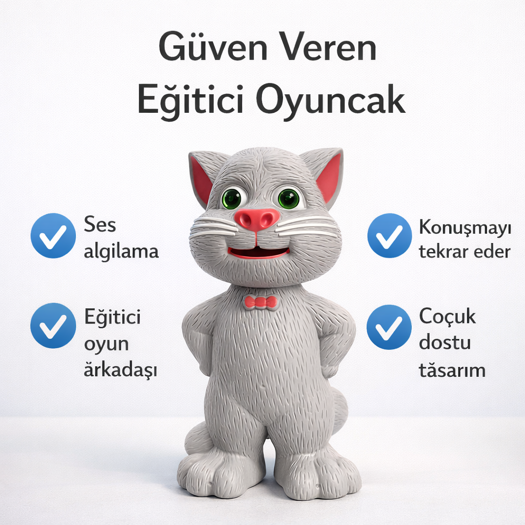 Minyoo™ Konuşan Kedi Taklit Oyuncağı