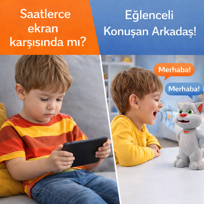 Minyoo™ Konuşan Kedi Taklit Oyuncağı